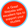A Great Website with excellent tips to support your studies